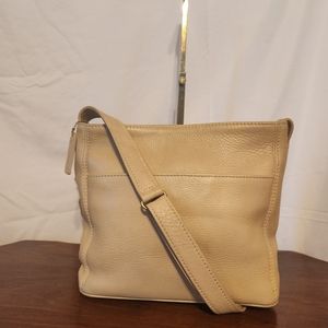 Vintage 90s Coach Sonoma pebbled leather light beige